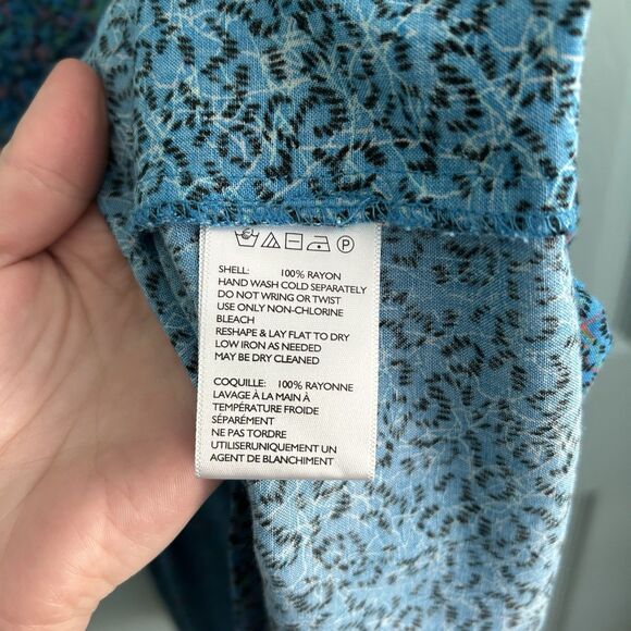 Cooperative Y2K Babydoll Mini Dress 0 Abstract Rave Sleeveless Back Cutout - Picture 8 of 9